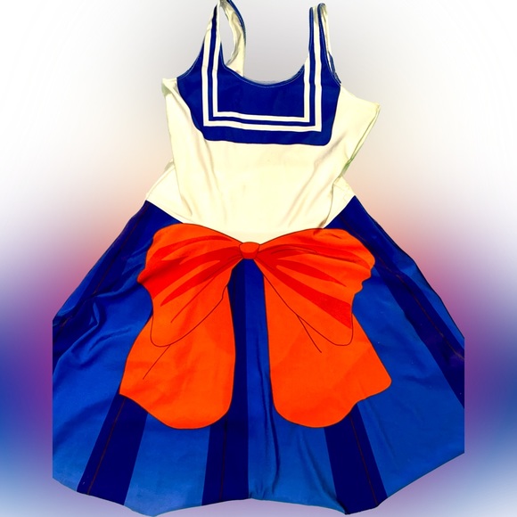 NWOT Sailor Moon Tsukino Usagi skater dress 🌙 🐈‍⬛ ✨ - Picture 1 of 3
